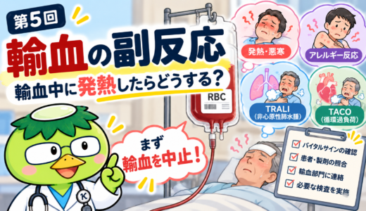第5回：輸血の副反応 ― 輸血中に発熱したらどうする？